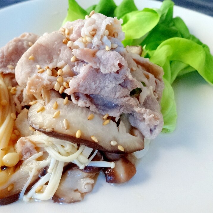 ヘルシー 豚しゃぶときのこのおかずサラダ レシピ 作り方 By しゅうくりいむ 楽天レシピ